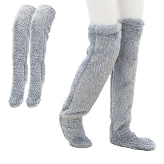 Fuzzy Legs Sock Slippers