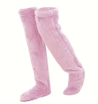 Fuzzy Legs Sock Slippers
